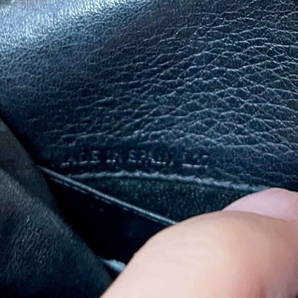 Loewe Authentic Vintage Leather Bifold Long Wallet on Removable Shoulder Strap - Picture 8 of 9